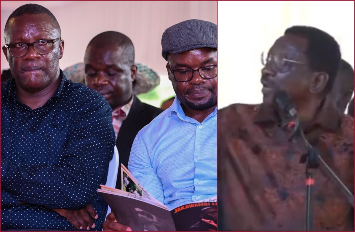 CS Owallo and Raymond Omollo shared a stage with Azimio La Umoja politicians led by Siaya governor James Orengo.